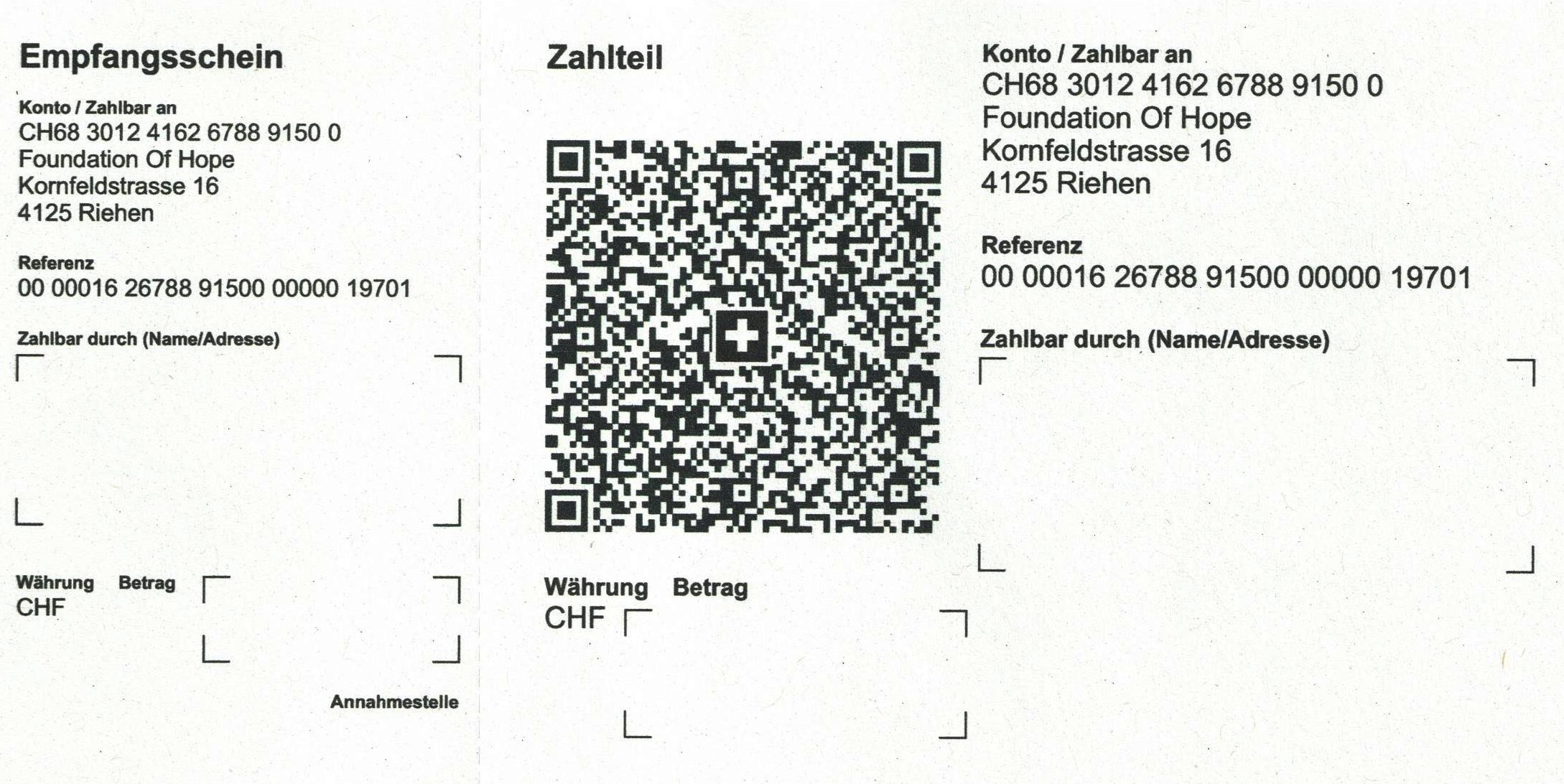 Überweisungsbeleg